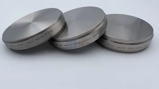 Disco dentale in titanio puro da 98 mm Gr1/Gr2 per fresatura di monconi e corone personalizzati